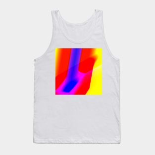 red yellow blue abstract texture Tank Top